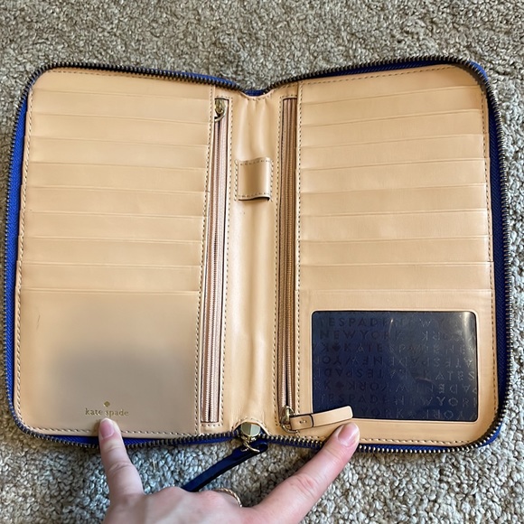 Kate Spade large continental wallet Cameron blue - Picture 3 of 4